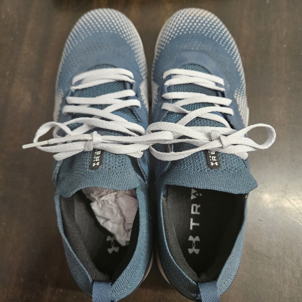Men's Under Armour UA TriBase™ Reign 3 Blue/Gray Training Shoes 10.5 - Picture 2 of 12